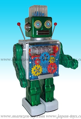 (Metal House) Gear Ace Robot Battery Operated Tin Toy -Made in Japan-(3-5 month to be in stock)