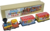 (Sankou-Seisakusyo made in Japan Tin Toys)No.121 Three-Car Animal Train