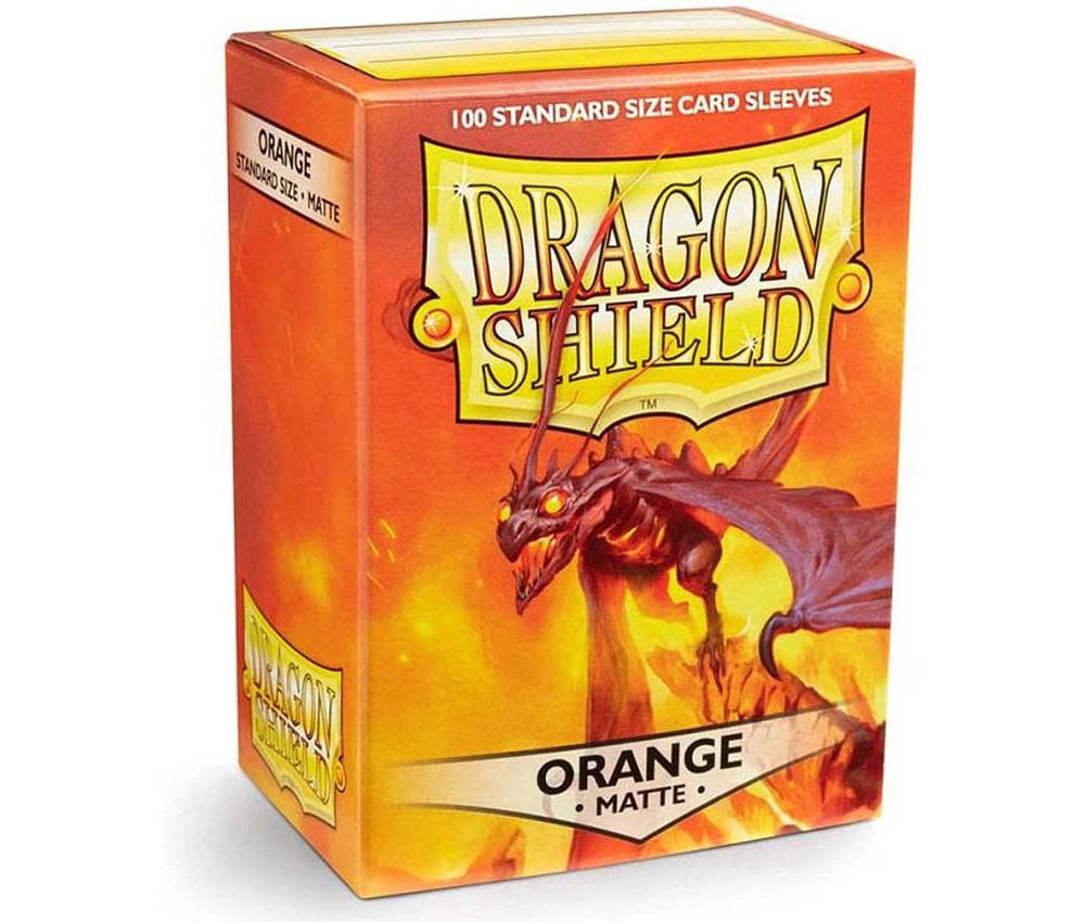 [Dragon Shield] AT-11013 Dragon Shield Matte Standard Size Orange (100 Sleeves)