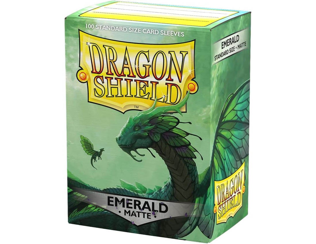 [Dragon Shield] AT-11036 Dragon Shield Matte Standard Size Emerald (100 Sleeves)