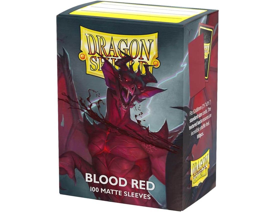 [Dragon Shield] AT-11050 Dragon Shield Matte Standard Size Blood Red (100 Sleeves)