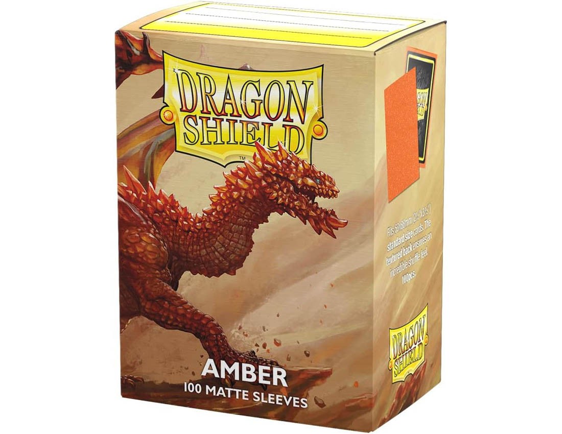 [Dragon Shield] AT-11059 Dragon Shield Matte Standard Size Amber (100 Sleeves)