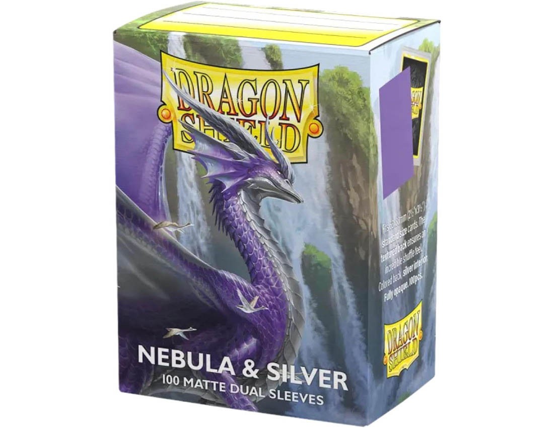 [Dragon Shield] AT-15075 Standard Size Matte Dual Nebula & Silver (100 Sleeves)