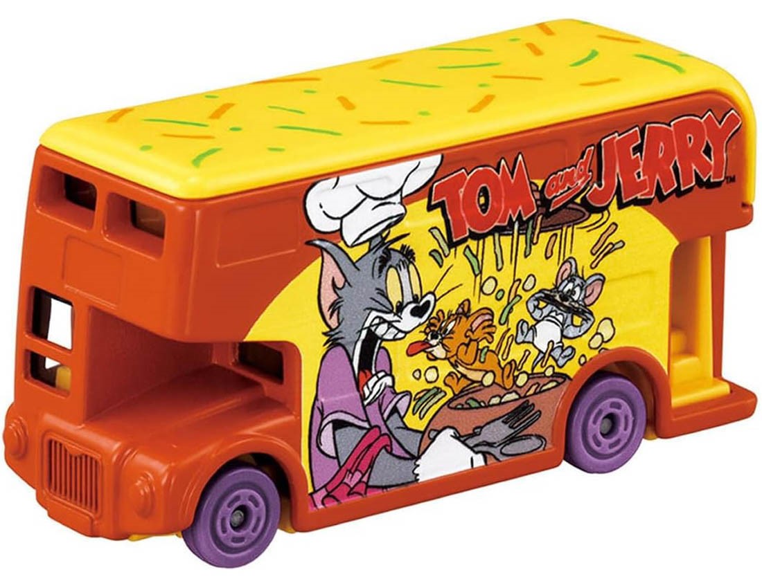 [TAKARATOMY] Dream Tomica SP Tom & Jerry Wrapping Bus (Orange)