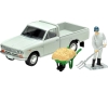 [Tomytec] Tomica Limited Vintage LV-195c DUTSUN Truck 1300 Deluxe (White) with Figure