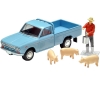 [Tomytec] Tomica Limited Vintage LV-195b DATSUN Truck 1500 Deluxe (Light Blue) with Figure