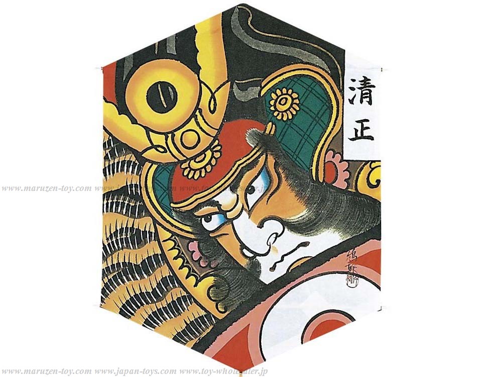 Hexagon-shaped Kite - Samurai Warrior Design KIYOMASA