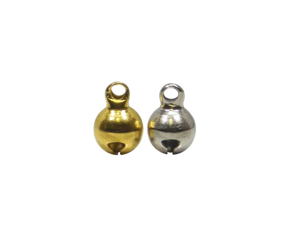 6mm Good-Luck Charm Bell (Silver)  